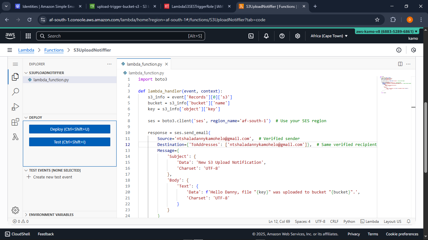 Serverless Notification System